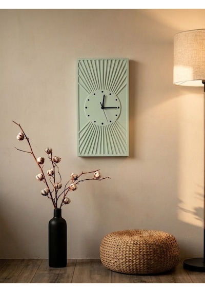 Kaveld Solaria Minimalist Duvar Saati - Modern Bohem Güneş Işınları Motifli Saat, Özel El Yapımı Duvar Saati Beyaz Açık Adaçayı Kaveld Solaria Minimalist Duvar Saati - Modern Bohem Güneş Işınları Motifli Saat, Özel El Yapımı Duvar Saati Beyaz Açık Adaçayı
