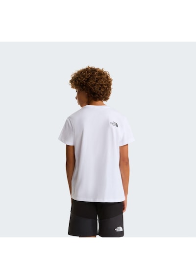 The North Face B Mountaın Nıght Relaxed Ss Tee Genç Tişört Nf0a8g1ufn41 Beyaz