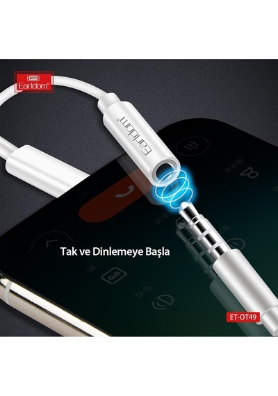 Peeq Earldom Ot49 Tak Çalıştır Lightning To Aux Dönüştürücü