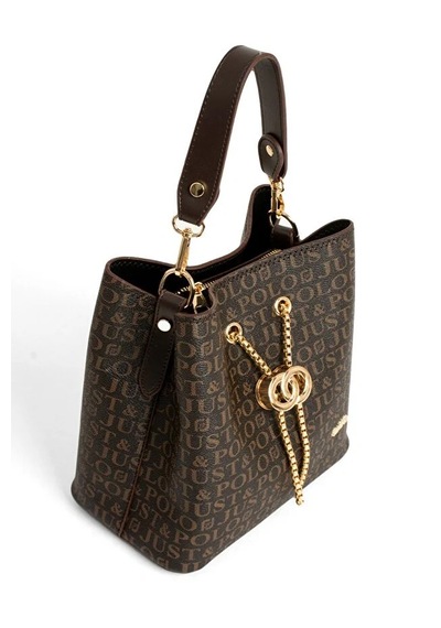 Just Polo Kadın Günlük Kullanıma Uygun Ayarlanabilir Askılı Şık El & Omuz Çantası Shoulder Bag Kahverengi