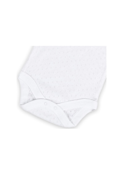 Novibaby 3-6 Ay Jakarlı İp Askılı Beyaz Bebek Atlet Body Zıbın Çıtçıtlı 100% Pamuk Beyaz