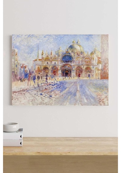 The Piazza San Marco - Auguste Renoir Sanatsal Kanvas Tablo 40 X 60