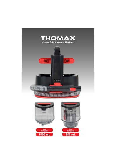 Thomax DMW001A Koltuk Halı Yıkama Ve Leke Çıkartma Makinesi