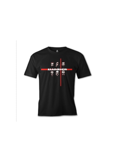 Rammstein Baskılı Siyah Erkek Tshirt 001