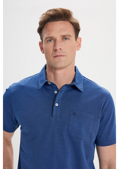AC&Co / Altınyıldız Classics Erkek Lacı Comfort Fit Rahat Kesim Polo Yaka Pamuklu Kısa Kollu Tişört Lacı Lacivert AC&Co / Altınyıldız Classics Erkek Lacı Comfort Fit Rahat Kesim Polo Yaka Pamuklu Kısa Kollu Tişört Lacı Lacivert