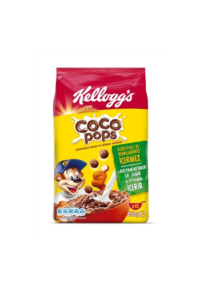 Ülker Kellogg's Cocopops Topları 450 G 4'li Avantaj Paketi Mıchu