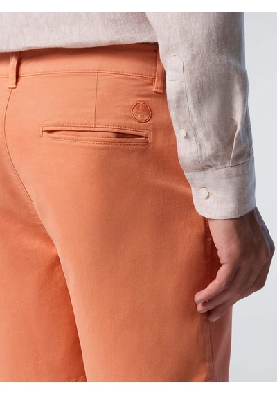 North Sails Star Regular Fit Chino Erkek Şort-33509 Turuncu