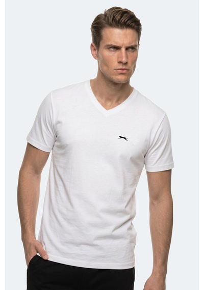 Slazenger Rıvaldo T Erkek Beyaz Tişört