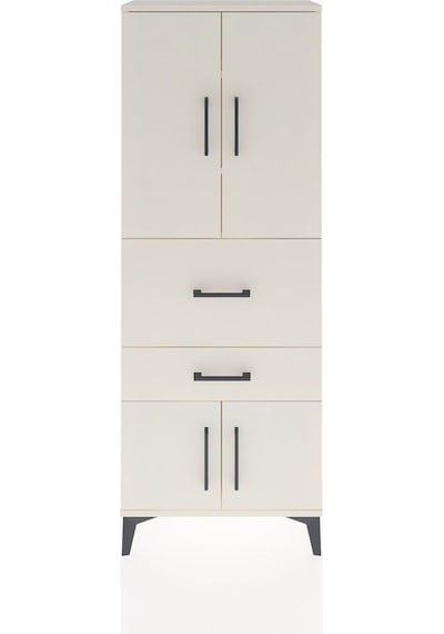 Arges Dolap 3 Raflı 2 Çekmeceli 4 Kapaklı 60x30x163 Aytaşı-ay... Aytaşı