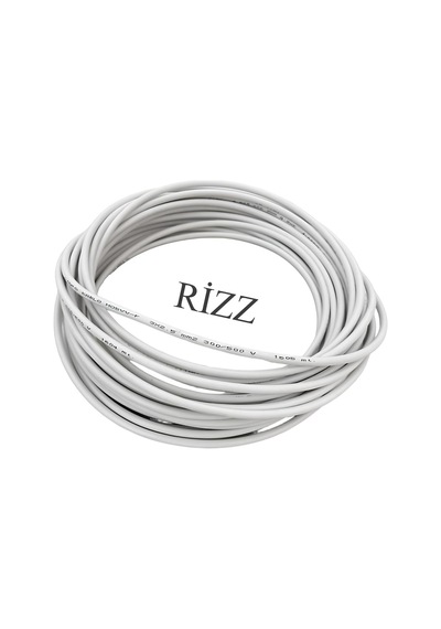 30 Metre 3'lü Grup Priz 3x1.5 Mm Cca Ttr Beyaz Renk Topraklı Kauçuk Seyyar Elektrik Kablosu 1