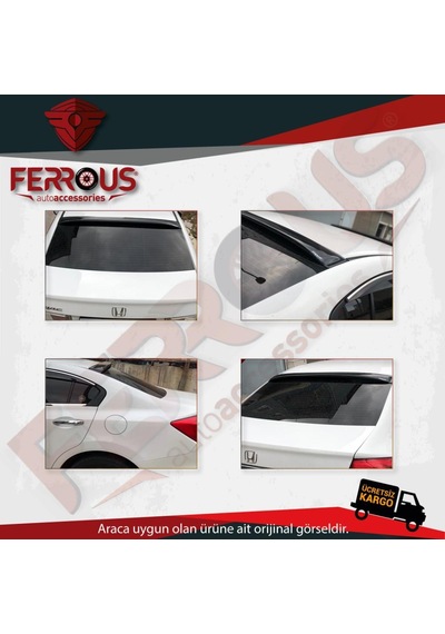 Honda Civic 2012-2015 Arka Cam Üstü Spoiler