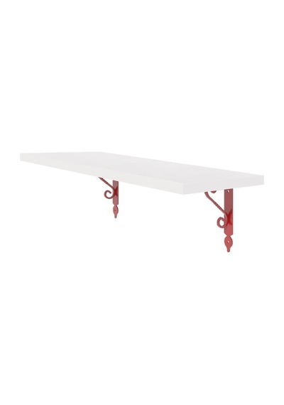 Decormet Retro Raf Seti 20 60 P.beyaz+kırmızı Beyaz