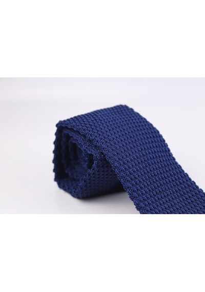 Demfashion Özel Desenli Örme Kravat - Mavi (533047813) Mavi