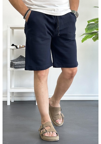 Erkek Likralı Regular Fit Şort Lacivert Edw163-lacivert Lacivert Erkek Likralı Regular Fit Şort Lacivert Edw163-lacivert Lacivert