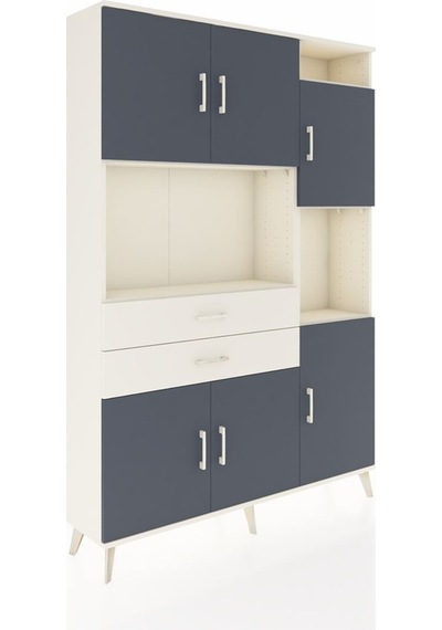 Arges Dolap 9 Raflı 2 Çekmeceli 6 Kapaklı 132x30x195 Aytaşı-antrasit/aytaşı Antrasıt/aytası Arges Dolap 9 Raflı 2 Çekmeceli 6 Kapaklı 132x30x195 Aytaşı-antrasit/aytaşı Antrasıt/aytası