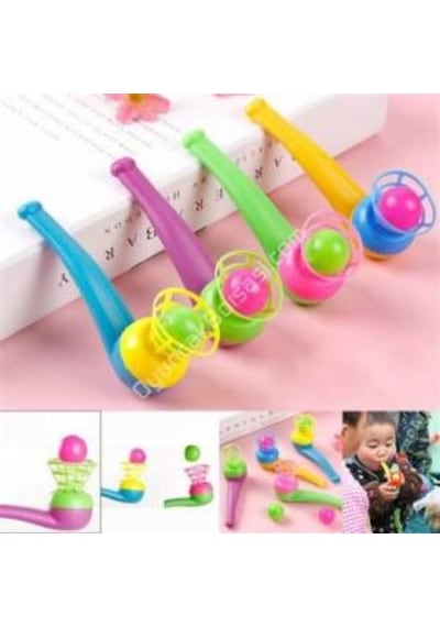 5 Adet Saksafon Top Üflemeli Ucan Top Oyuncagi Nefes Egzersizi