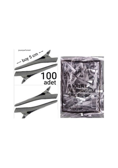 Antac Aliminyum Kuaför Saç Pensi 100'Lü Paket