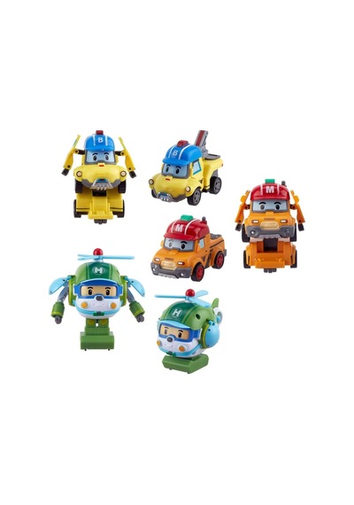 Mey İthalat Polı Zr-915 Robocar Poli Quick Transforming Mini Rescue Deluxe Set