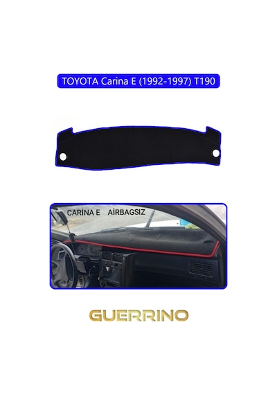 Toyota Carina E 1992-1997 T190 Aırbaglıtorpido Koruma Halısı Mavi Kenar
