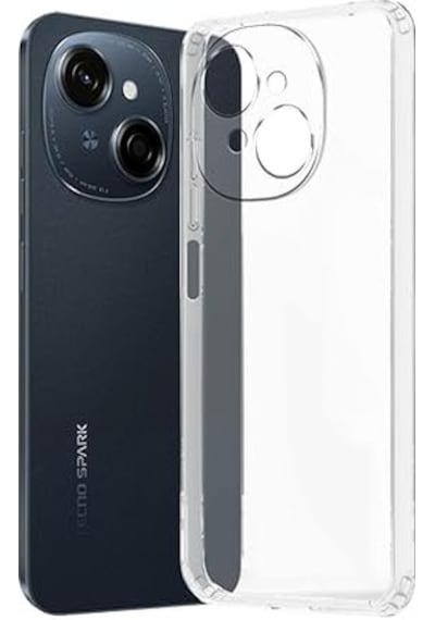 Teleplus Tecno Spark Go 1 Kılıf Kamera Korumalı Jelly Transparan Kapak