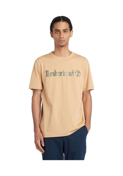 Timberland Camo Linear Logo Erkek Tişört Tb0a5unfeh31 Şampanya