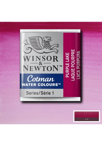 Winsor & Newton Cotman Yarım Tablet Suluboya Purple Lake 544 Karışık