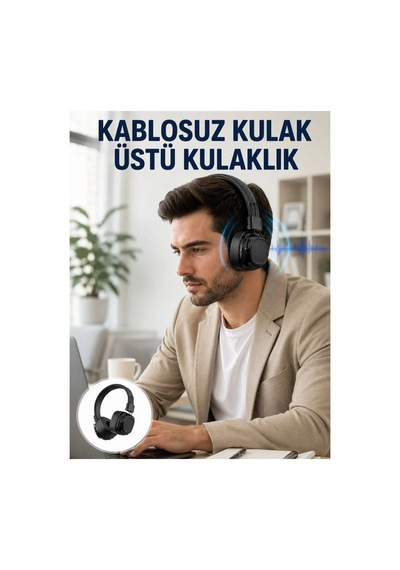 Uzun Süreli Rahat Kullanım İçin Kablosuz Bluetooth Kulaklık Yeni Nesil Standart