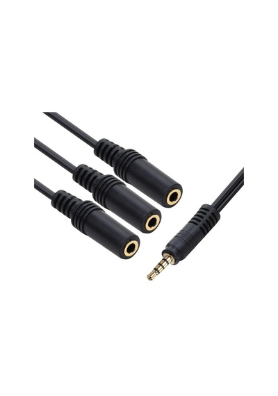 Kulaklık Mikrofon Çoklayıcı 3 Port 3.5Mm 4300P Splitter Swıtch Dö