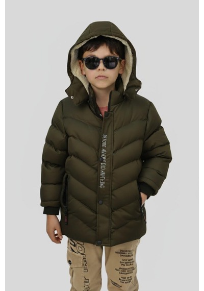 Baglan Erkek Çocuk Kapüşonlu Mont Bs-0411 Haki