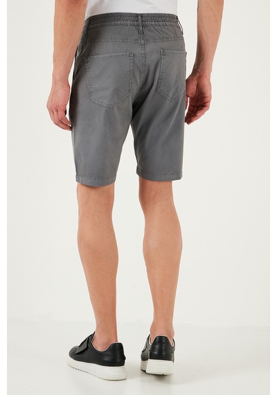 Buratti Pamuklu Slim Tapered Bermuda Erkek Şort 4503S67Smilano Gri