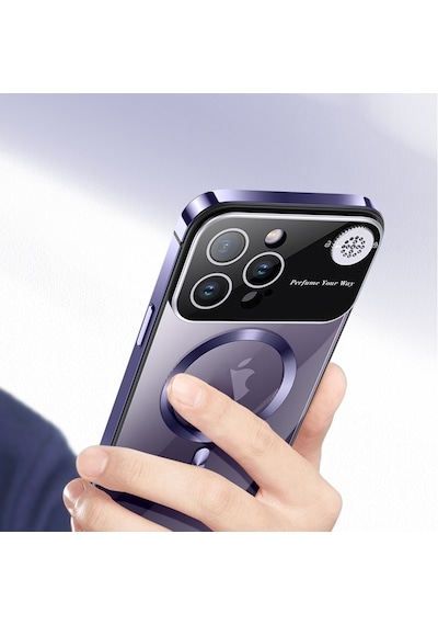 Cbtx Apple Uyumlu  iPhone 15 Pro Aromaterapi Magsafe Manyetik Telefon Kılıfı