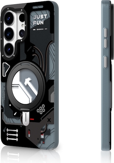 Samsung Uyumlu Galaxy S26 Ultra Kılıf M-safe Şarj Özellikli Youngkit Starship Serisi Kapak Siyah Siyah