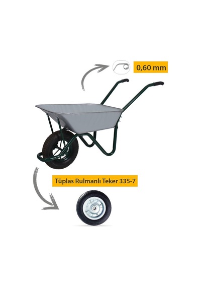 Troyka Galvanizli Demonte El Arabası 0.60 Mm Sac