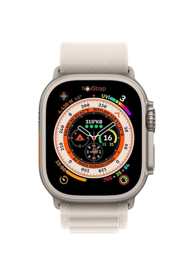Apple Watch Series 5 44mm Ile Uyumlu Kordon Alpine Loop Tasarım Kordon Kayış