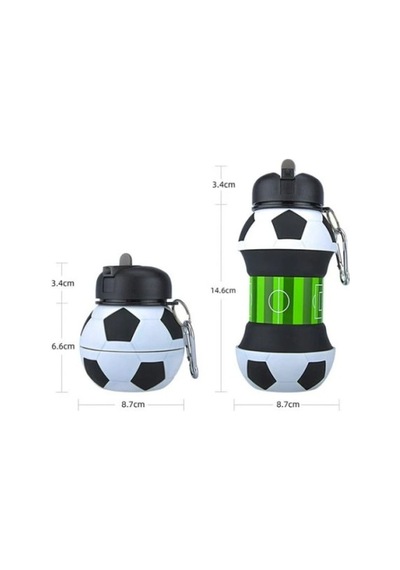 Futbol Topu Tasarımlı Akordiyon Su Şişesi Tdrtr