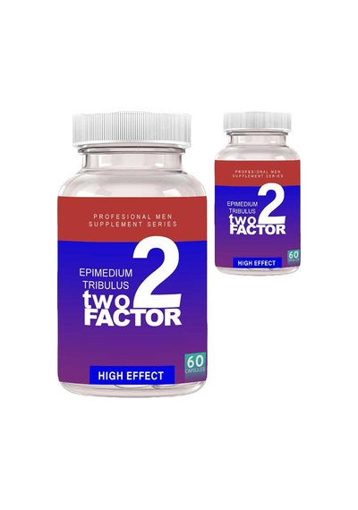 Two Factor 2 Adet Erkekler İçin Tribulus&amp Epimediyum Complex 60 Adet Xxx Kapsül