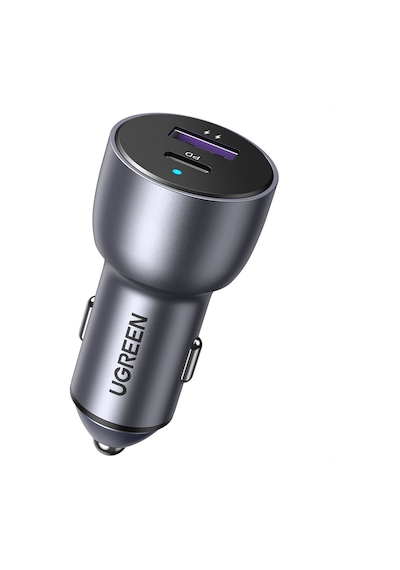 Ugreen 52.5w Qc Pd Hızlı Araç İçi Şarj Cihazı Çakmaklık Adaptörü 1xusb-c, 1xusb-a, Uzay Grisi, 60980