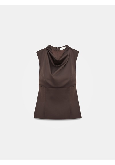 Dilvin 50539 Drapeli Bluz-kahve