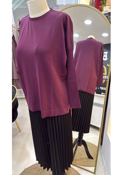 Nuss Triko Tunik Vişne K116