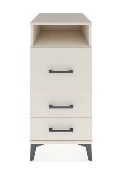Kronos Komodin Tek Raflı 3 Çekmeceli 44x59x96 Aytaşı-aytaşı Aytaşı