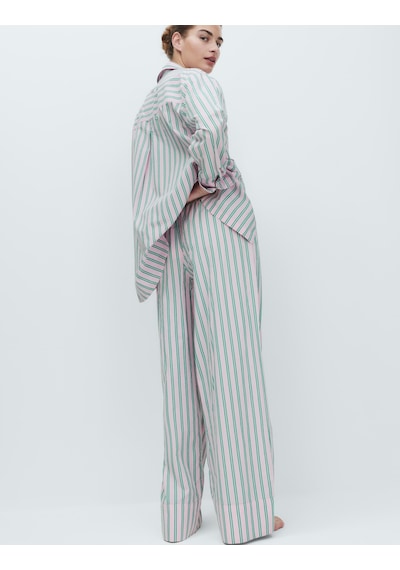 Marks & Spencer Poplin Pijama Altı Pembe