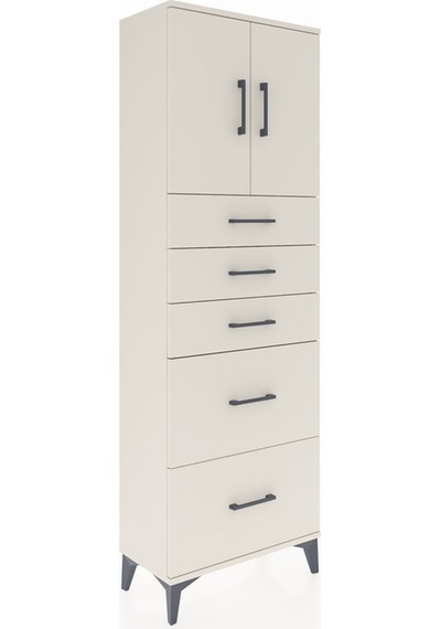 Arges Dolap 2 Raflı 5 Çekmeceli 2 Kapaklı 60x30x182 Aytaşı-ay... Aytaşı