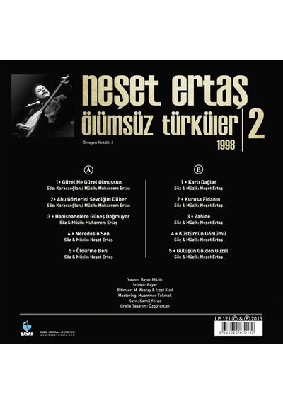 Neşet Ertaş Ölümsüz Türküler 1 Lp