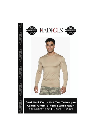 Hadpols Özel Seri Kışlık Üst Ter Tutmayan Askeri Giyim Single Sword Uzun Kol Microfiber T-shirt - Tişört Diğer