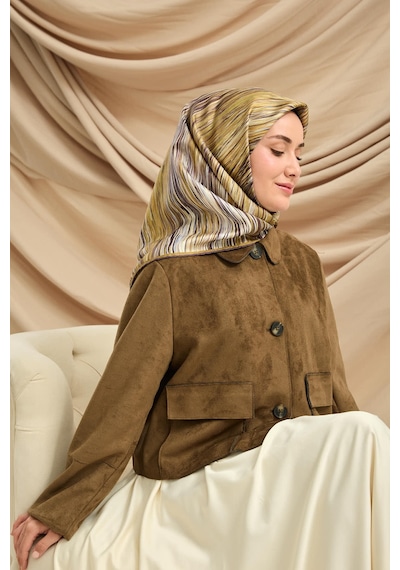 Silk Home Twill İpek Eşarp 11484-16 Haki, Bebe Mavi, Ekru, Mor, Antrasit