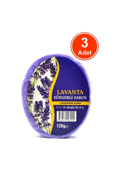 Lavanta Özlü Süngerli Duş Sabunu 3 x 120 G