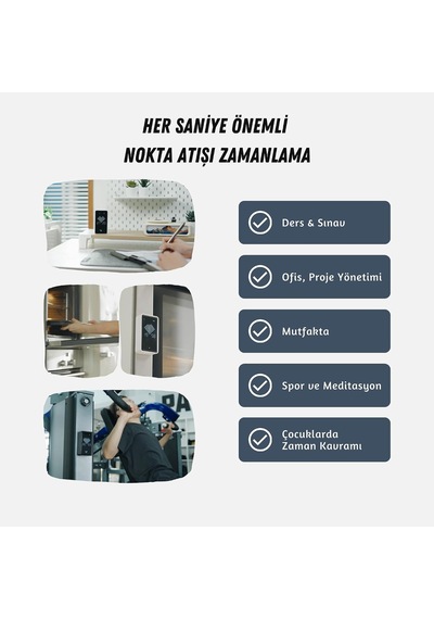 Gt-3 Dijital Kum Saati Pomodoro Zamanlayıcı 1-99 Dk, Led Ekran, Çevir Başlat Yerçekimi Sensörü, Mıknatıslı, Usb-c Şarjlı, Sessiz Ve Alarmlı Mod Beyaz