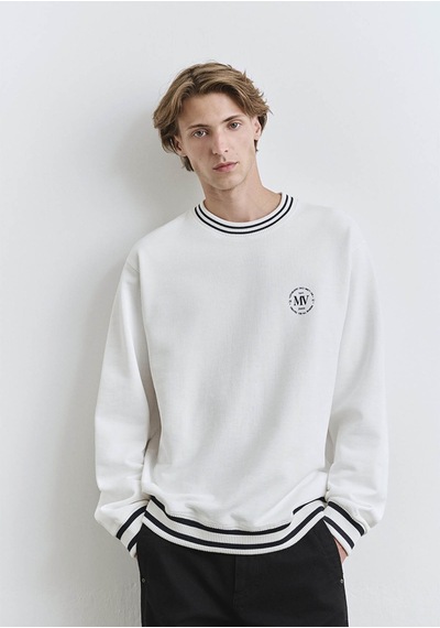 Mavi Kırık Beyaz Erkek Sweatshirt M0s10378-70057 Kırık Beyaz