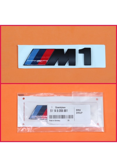 Bmw M1 Siyah Logo Yazı 77Mm
