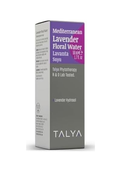 Akdeniz Lavanta Suyu,%100 Saf, Doğal Ve Katıksız, Sprey Şişe, Ferahlatıcı Etkili Tonik, 50 Ml